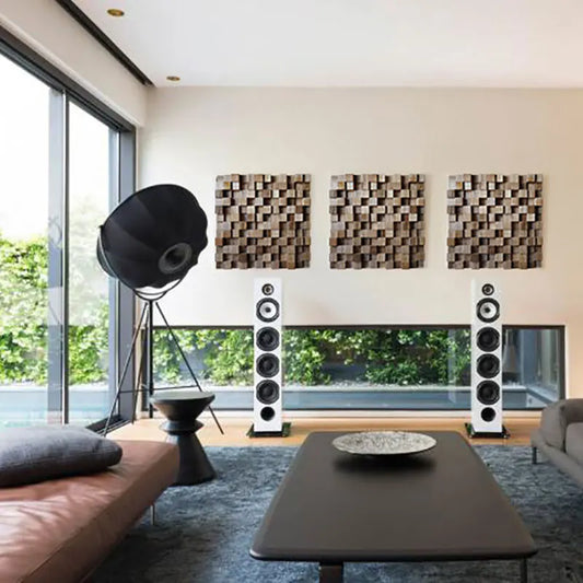 2022 NEW 2Pcs/Box Professional Paulownia Wood Quadratic Residue Diffuser 60x60cm Audio Audiophile 3D Studio Acoustic Wall Panel