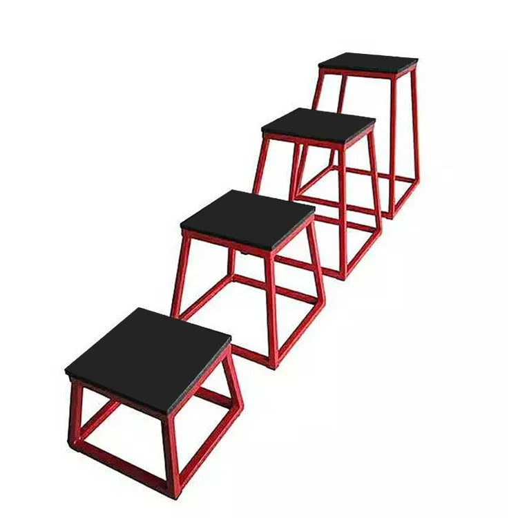 Hot Sales Free Weights Adjustable Steel Gym Plyo Squat Jump Box 6in Black Euplyometric