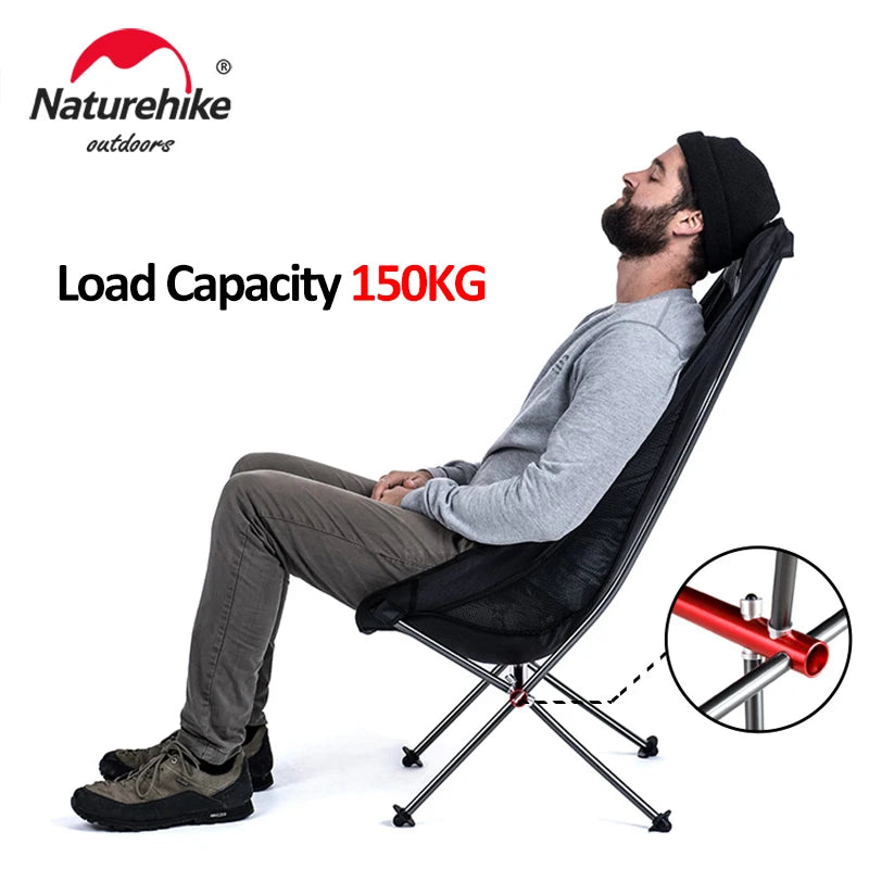Naturehike Folding Chair YL06 Chairs Ultralight Portable Chair Outdoor Picnic Chairs Beach Reax Chair Fishing Moon Camping Chair