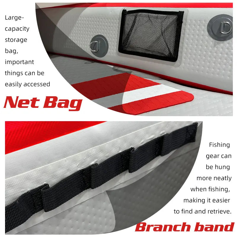 CN/RU/US warehouse Free Delivery  2-3 Persons Inflatable Kayak canoe High Strength DropStitch Floor Inflatable Kayak For Fishing
