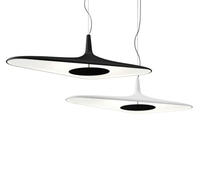 Italian Design Irregular Pendant Light for Dining Table Living Room Restaurant Black White Hanging Light Kitchen Island Lighting