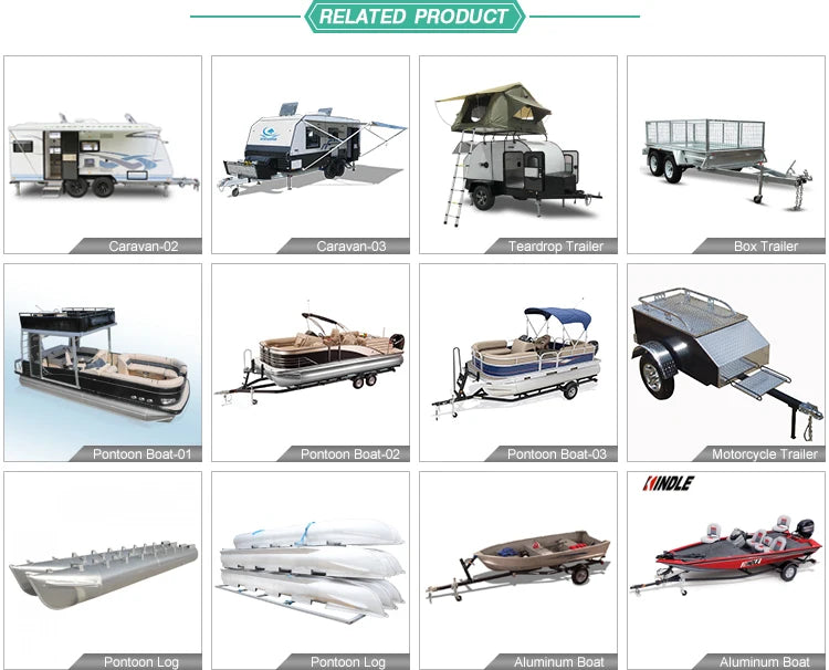 2019 New Kinlife Small Lightweight Aluminum Travel Trailer Frames Caravan