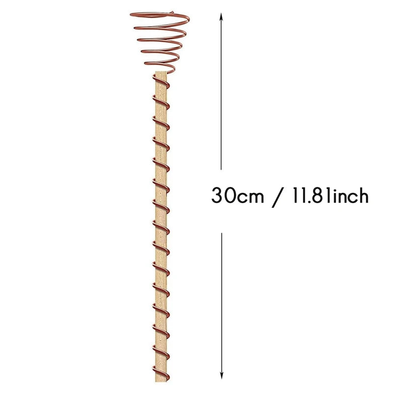 18 Pack Electroculture Plant Stakes,12" Electroculture Copper Gardening Antennas, Electroculture Gardening Copper Coil