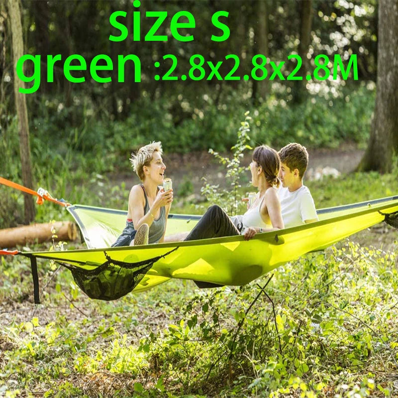Vilead Camping Bed Folding Portable Triangle Hammock Multi Person Aerial Mat Convenient Outdoor Camping Sleep Hanging Bed Garden