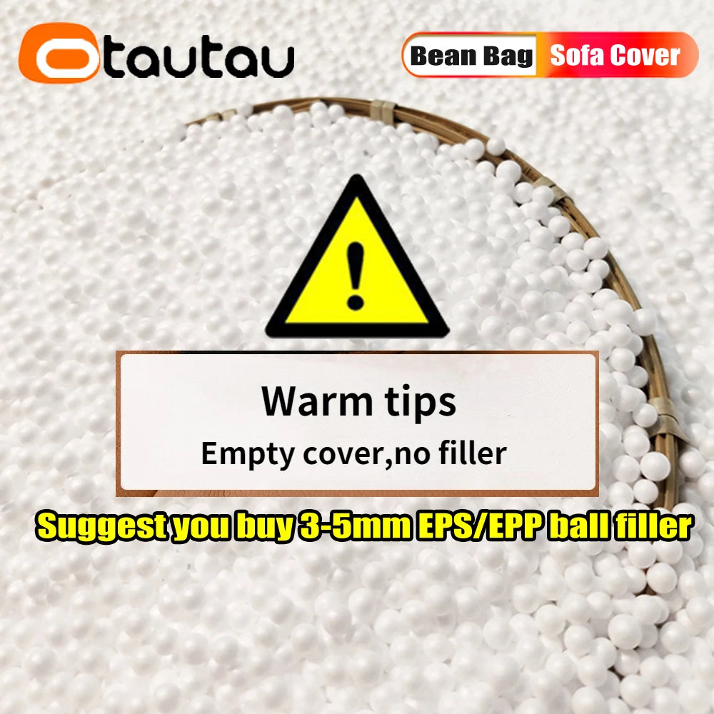 OTAUTAU 6ft Giant Floating Bean Bag Lounger Cover No Filler Outdoor Swimming Pool Pillowsac Garden Beach Beanbag Salon Sac DD034