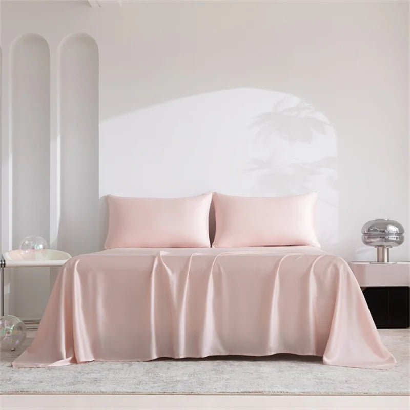 1Pcs Organic Bamboo Flat Bed Sheet Luxury Single Double Queen Size Flat Sheet (Pillowcase Need to Buy) 100% Bamboo Bed Linens