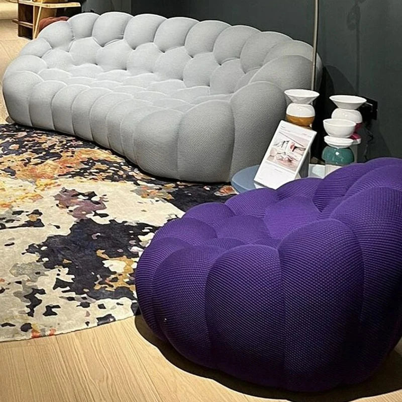 Italian Simplicity Style Bubble Sofa Originality The Rochburgh Beehive Moulding Living Room Bedroom Setting Cotton Lazy Couch