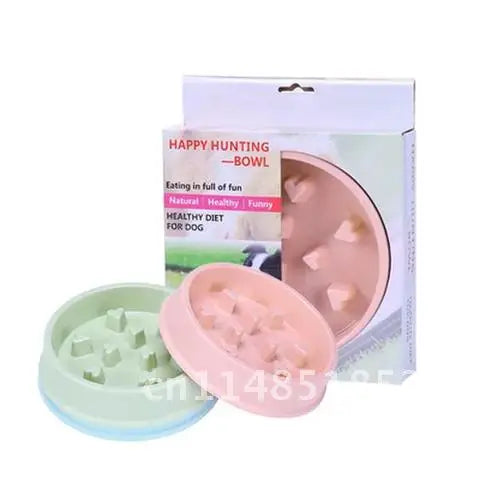 1Pcs Slow Feeder Pet Dog Bowl New Plastic Anti Choking Puppy Cat Eating Dish Bowl Anti-Gulping Food Plate Lick Pad