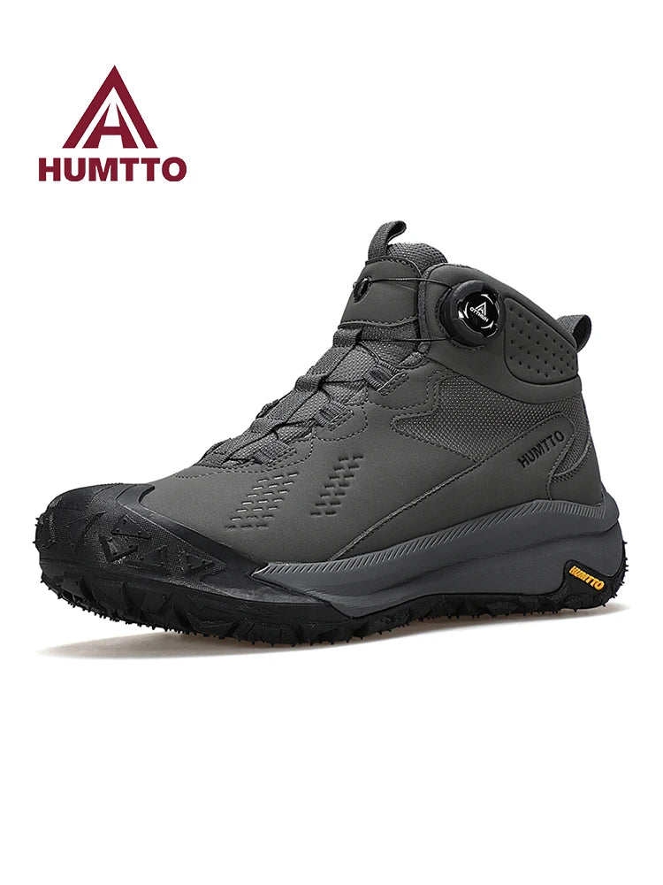 HUMTTO Hiking Shoes Men Waterproof Leather Hunting boots Women Trekking Ankle Tactical Shoes Snow boots Outdoor Sport Sneakers