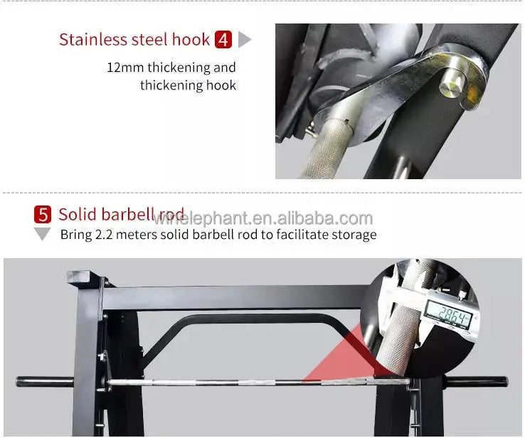 weight plate smith machine multi functional gym equipment smith machine