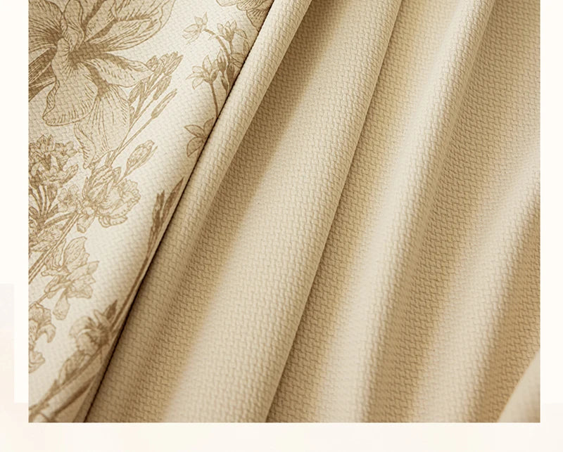 Retro Light Luxury Style Drapes Large Area Bedroom Full Blackout Curtain Home Living Room Drape Floor-to-ceiling Window Curtains