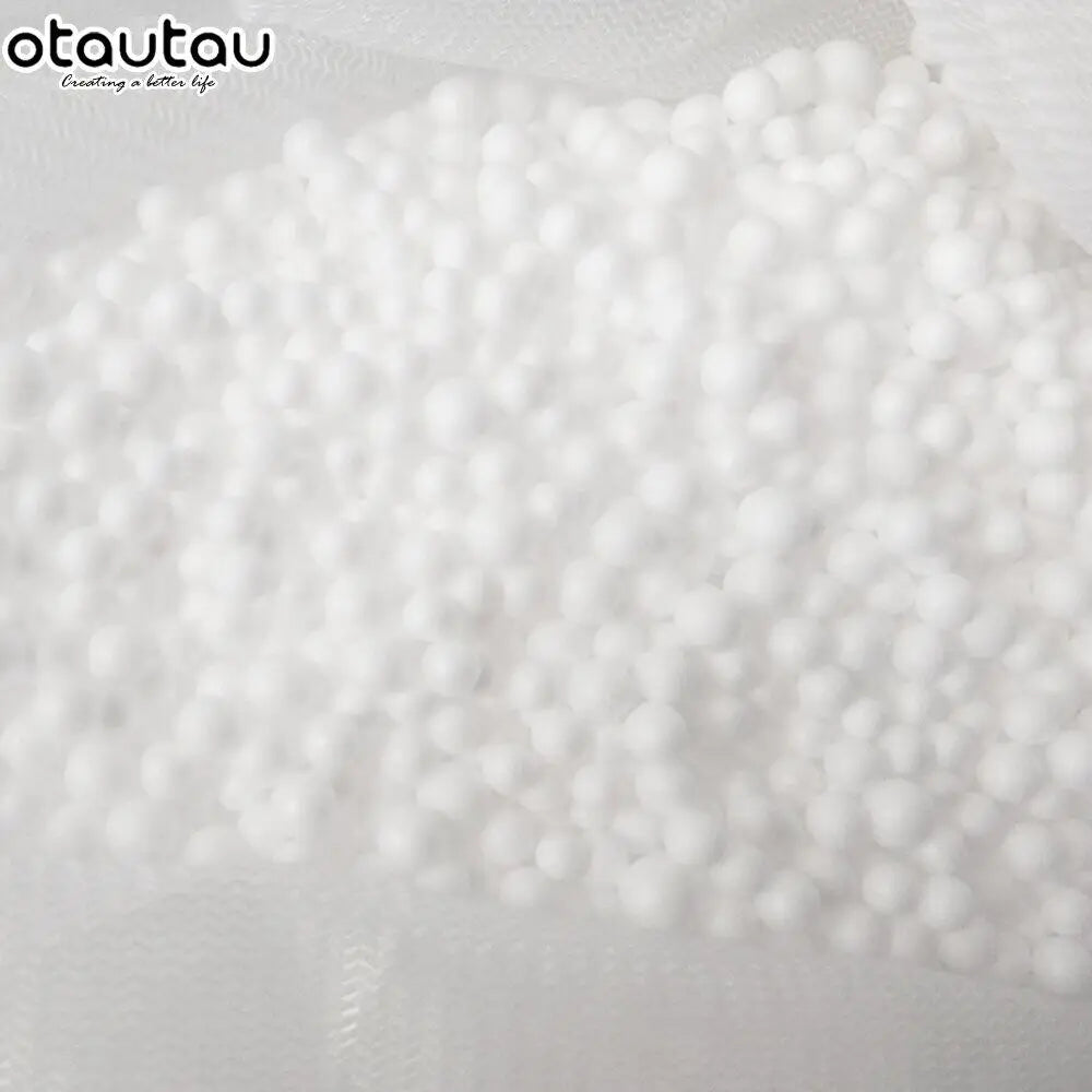 OTAUTAU 150/180/210/240L EPS Ball Filler for 2/3ft Beanbag Pouf 1-3-5mm Polyester Pillow Cushion Bean Bag Chair Snow Scene TCLZ1