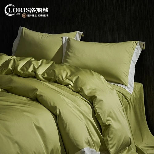 180 long-staple cotton bed four-piece cotton 100-cotton bed linen bedding of five-star hotel