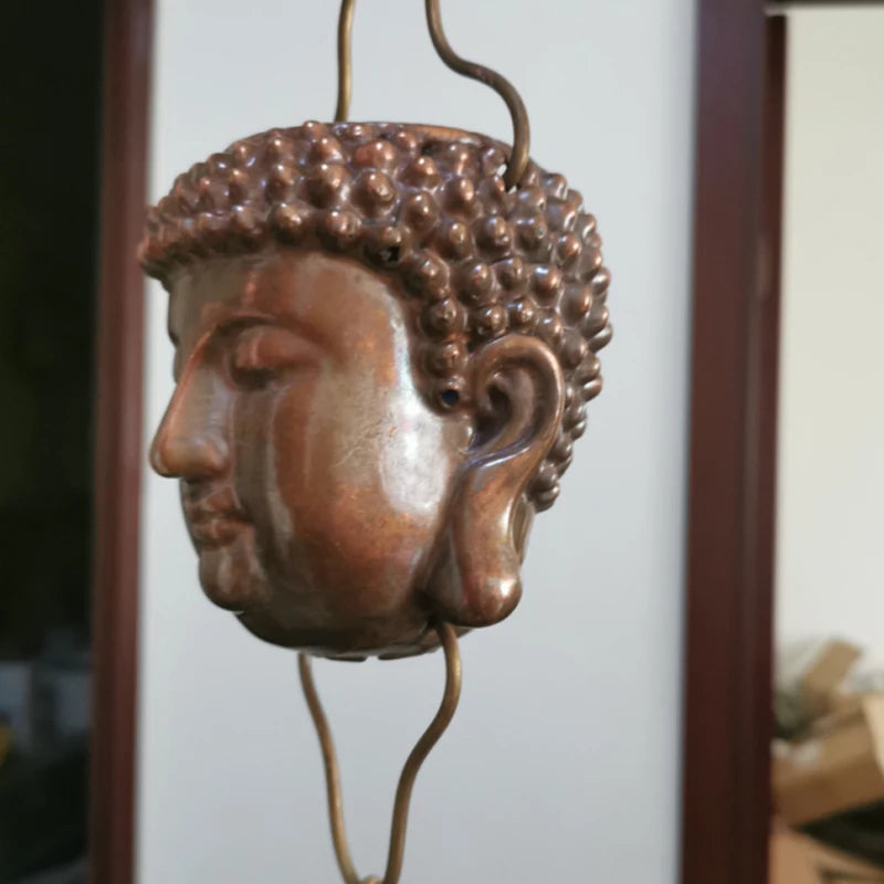 2.6m Water Diversion Chain Rain Bell Temple Eaves Drainage Chain Homestay Villa Japanese Courtyard Garden Copper Rain Guide Chai