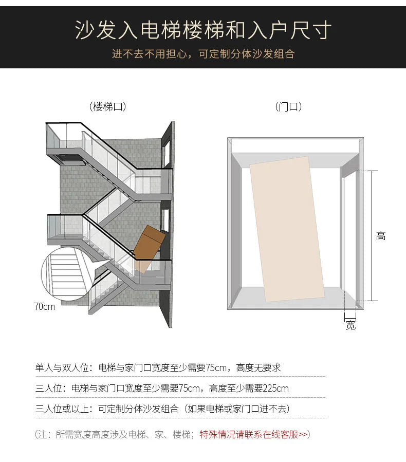 YY Single Leather Small Leather Living Room Nordic First Layer Cowhide Wingback Chair Leather