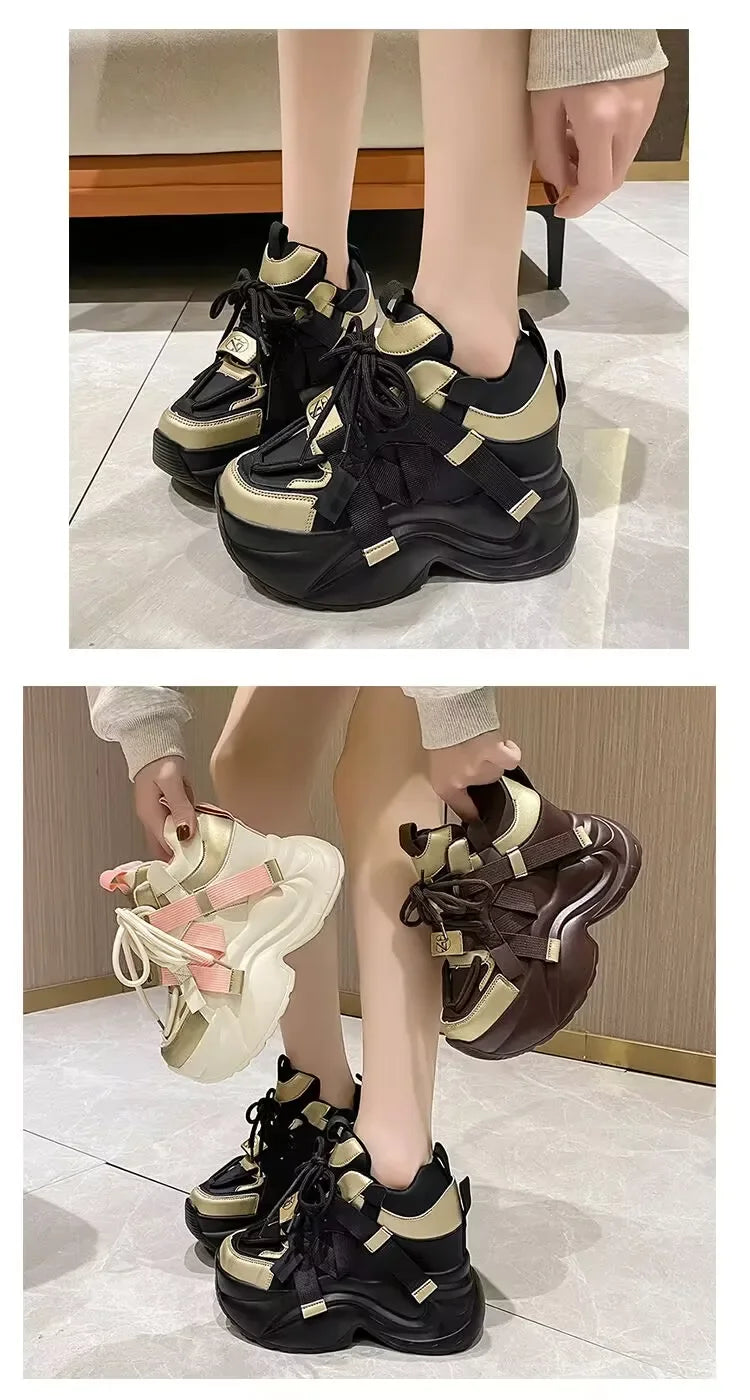 Walking Boots Women Paris Runner Shoes Thick Sole Mesh Breathable Casual Track Daddy Shoes Women Sneakers zapatillas de deporte