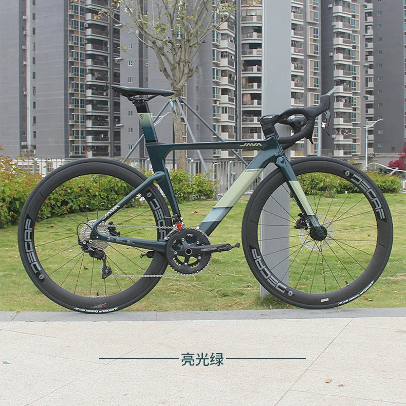 JAVA FUOCO TOP Road Bike 24 Speed Carbon Fiber Road Bicycle R7120 105 Hydraulic Disc Brake Racing Cycling Fuoco-Top DECAF UCI