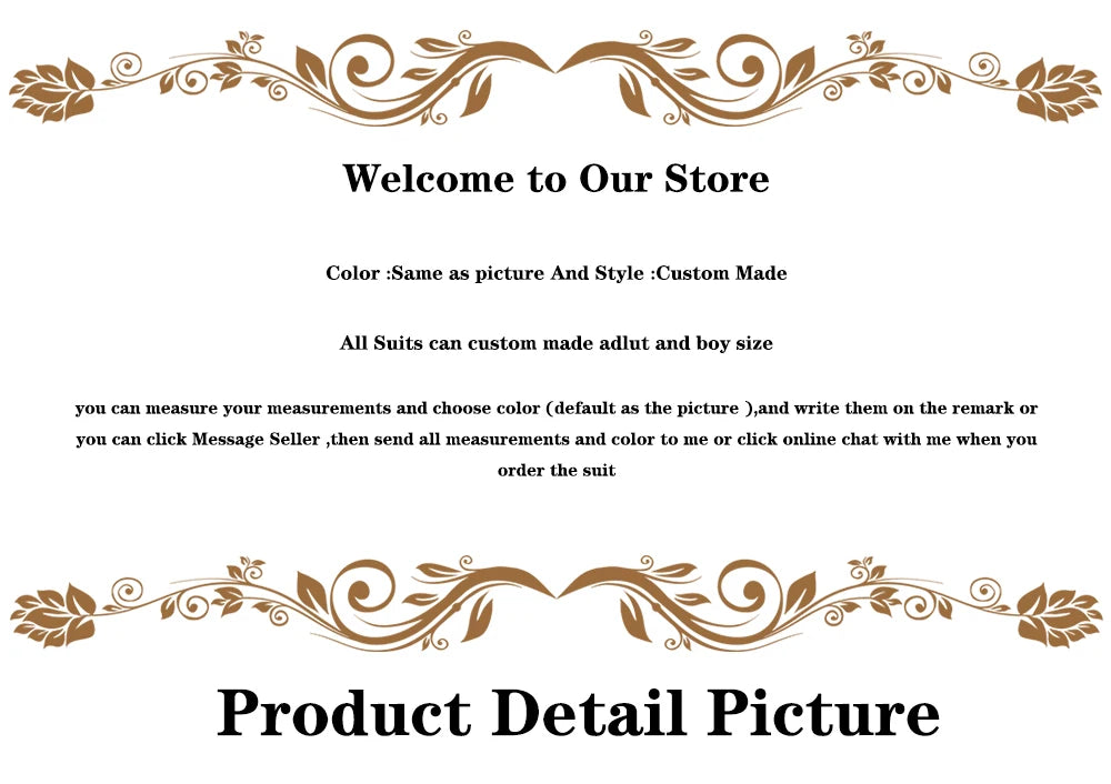 Men Suit Set Stand Collar Mens Wedding Suits Formal Groom Tuxedo Costume Handsome Blue Gold Floral Rim Stage