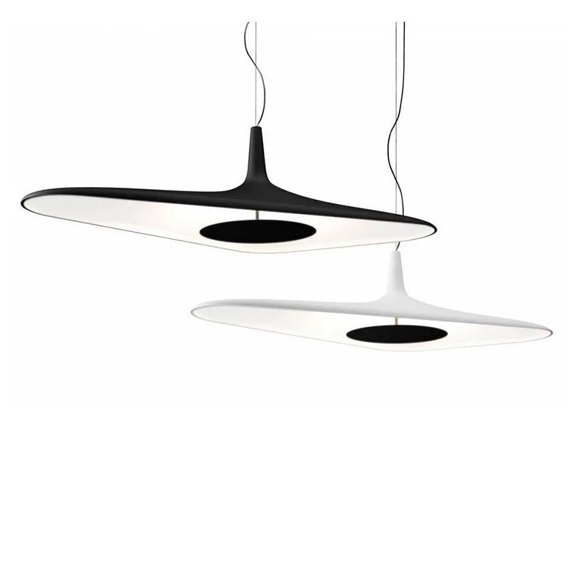 Italian Design Irregular Pendant Light for Dining Table Living Room Restaurant Black White Hanging Light Kitchen Island Lighting