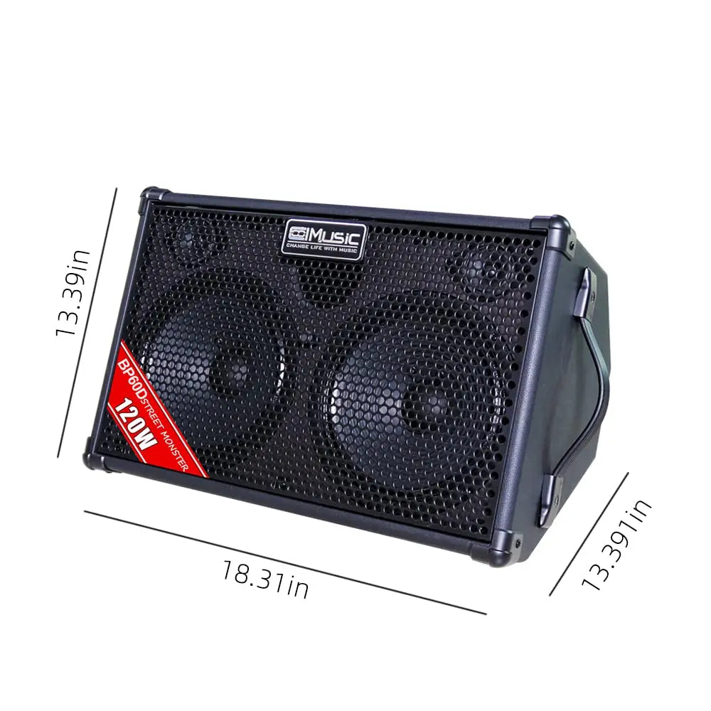 Coolmusic BP60D OTG Professional Electric Acoustic Guitar Amplifier Violin Speaker Drum Cello AMP Keyboard Bass Saxophone