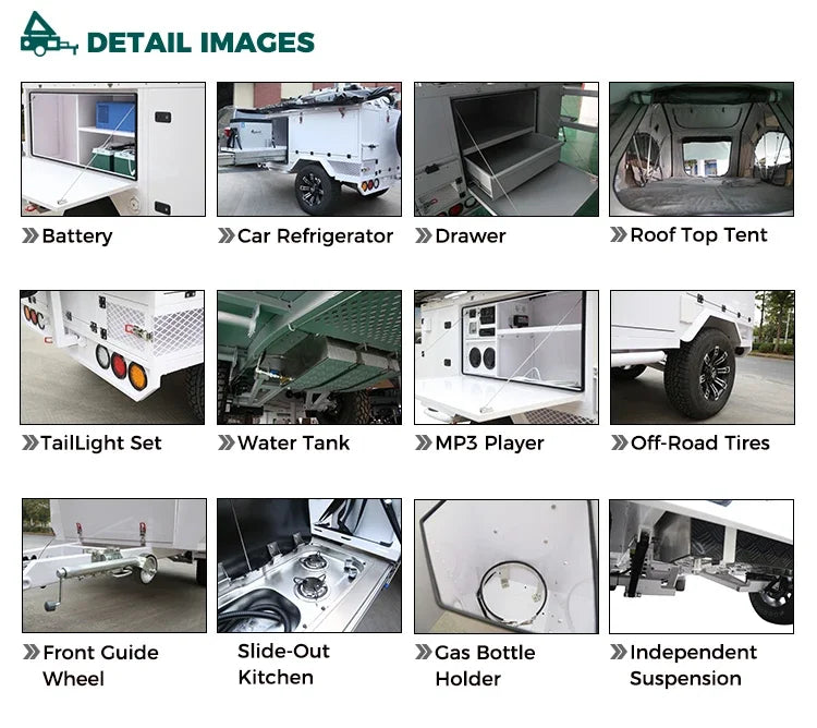 2022 Factory New High Quality Luxurious Accommodation 21ft Off Road Caravan With Toilet For Sale