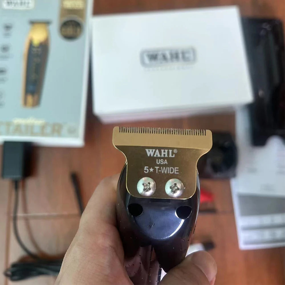 Wahl 8171 Professional 5-Star Cordless Detailer Li Hair Trimmer Extra-Wide T-Blade For Barbers