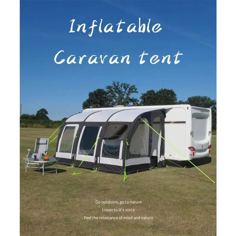 Waterproof People Camping Inflatable Caravan Air Tent Caravan RV Awning