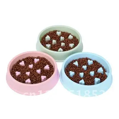 1Pcs Slow Feeder Pet Dog Bowl New Plastic Anti Choking Puppy Cat Eating Dish Bowl Anti-Gulping Food Plate Lick Pad