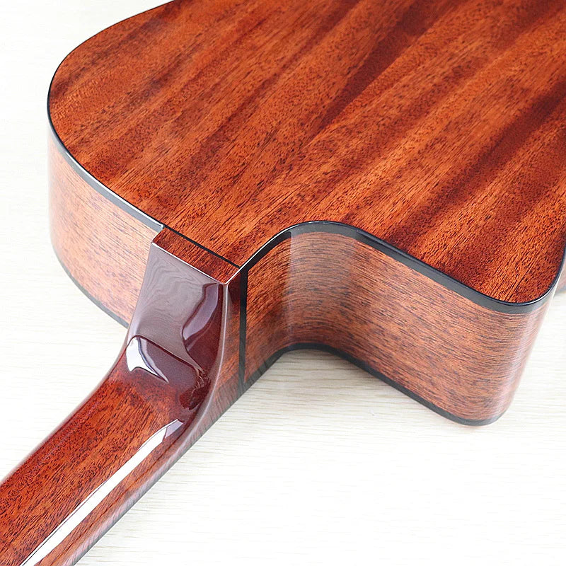 41 Inch Django Guitar Spruce Wood Top Gypsy Swing Acoustic Guitar Natural High Gloss Finish 6 String Folk Guitar Jango