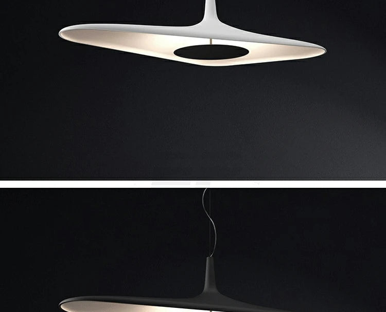 Italian Design Irregular Pendant Light for Dining Table Living Room Restaurant Black White Hanging Light Kitchen Island Lighting
