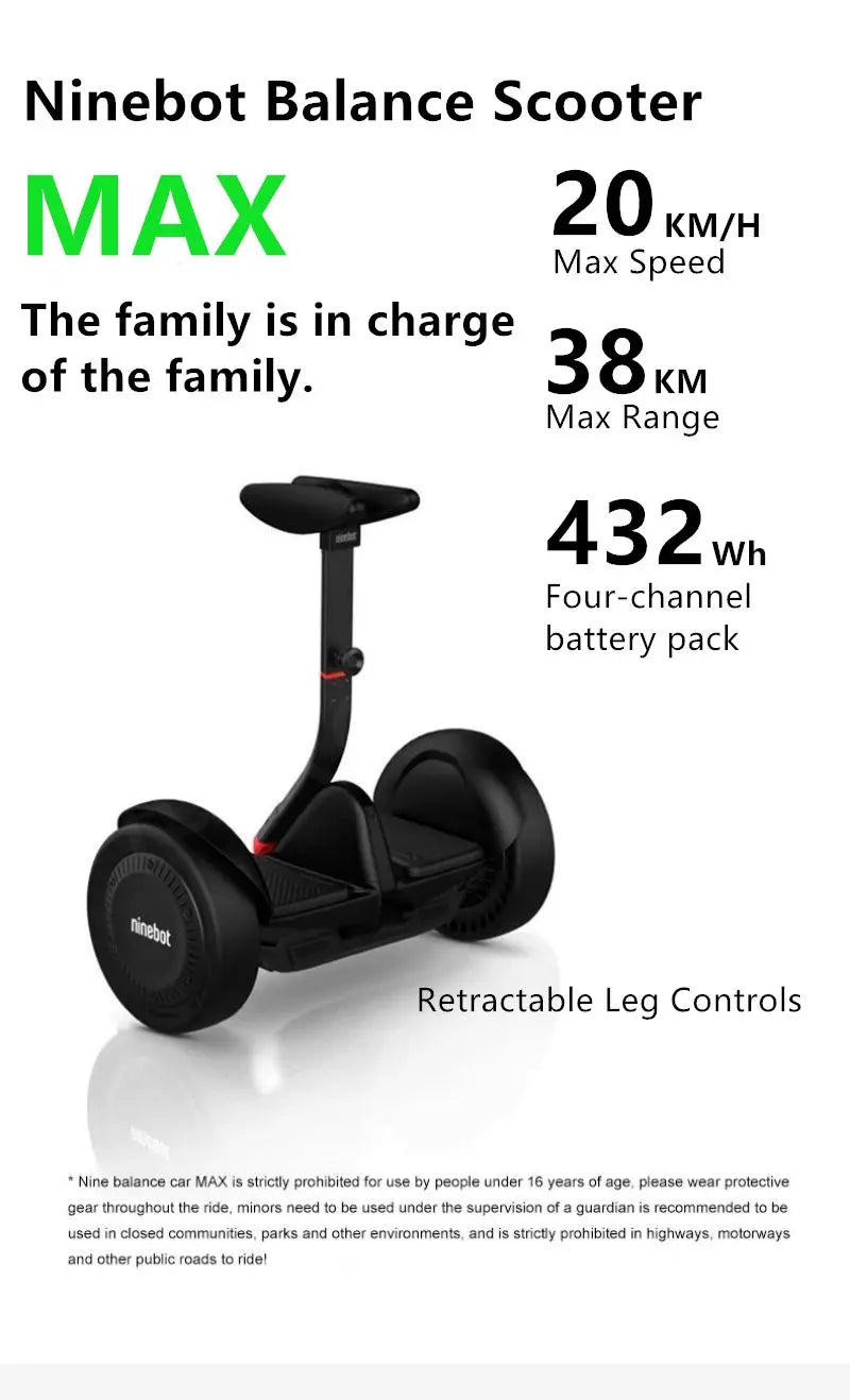 Pre-sale Ninebot By Segway Gokart Pro 2 Upgraded Version 63V 432Wh Battery 43KM/H Speed Go Kart Electric Self Balance Scooter