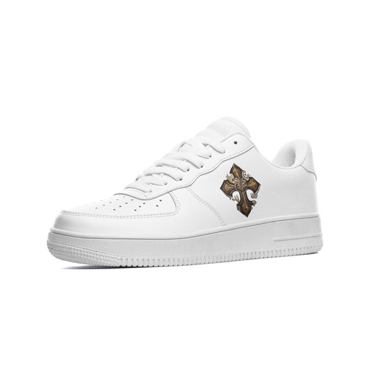Christ Returned Unisex Low Top Leather Sneakers