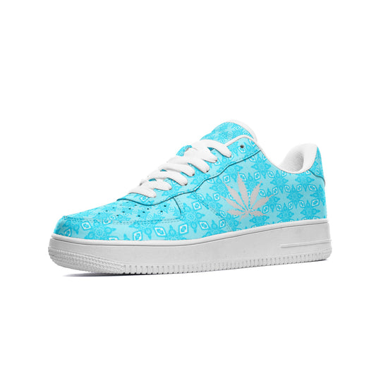 Sapphire Infinite Universe Unisex Low Top Leather Sneakers
