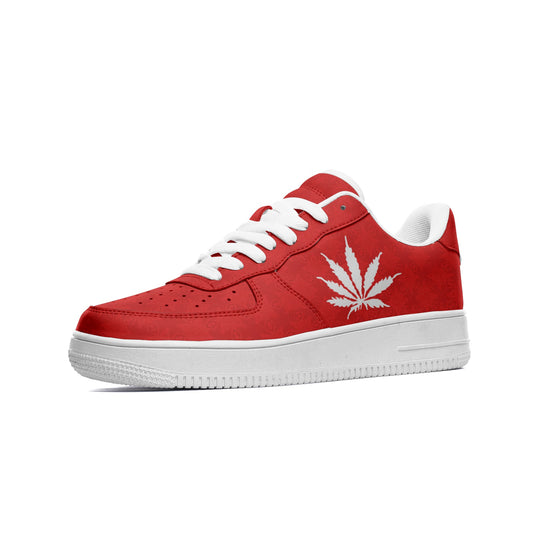 BLOOD FROST ICE Infinite Universe Unisex Low Top Leather Sneakers